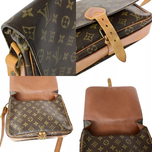 LOUIS VUITTON Cartouchiere GM Shoulder Bag Monogram Leather Brown - Picture 14 of 16